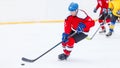 Professional ice hockey player in attack on the rink Royalty Free Stock Photo
