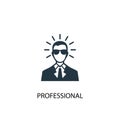 Professional icon. Simple element