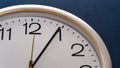 A professional image of an analog clock face, symbolizing deadlines, time pressure, and the importance of punctuality in business. Royalty Free Stock Photo