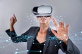 Exploring the Future of Generative AI and Cloud Data Management with Virtual Reality Interaction and Advanced Artificial Royalty Free Stock Photo