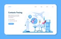 Professional infectionist web banner or landing page. Covid-19