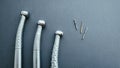 Professional instrument dental turbine burs Royalty Free Stock Photo