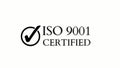 ISO 9001 Certified Badge Quality Management Seal Royalty Free Stock Photo