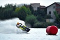 Professional jet ski riders compete at the Palazz Jet Ski Championship Royalty Free Stock Photo