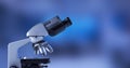 Professional laboratory microscope close up