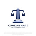 Professional legal consultant logo vector illustrations