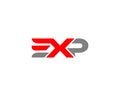 Professional Letter EXP Logo Design