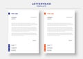 Professional Letterhead Template. Minimalist Letterhead Template. corporate letterhead