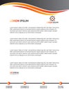 Professional Letterhead Templates Vector Illustration Royalty Free Stock Photo