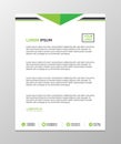 Professional Letterhead Templates Vector Royalty Free Stock Photo
