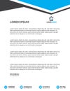 Professional Letterhead Templates Vector Illustration Royalty Free Stock Photo