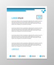 Professional Letterhead Templates Vector Illustration Royalty Free Stock Photo