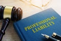Professional liability on a table. Royalty Free Stock Photo