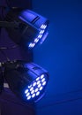 Professional lighting equipment for stage performances on the ceiling Royalty Free Stock Photo