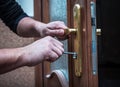 Locksmith repair door lock