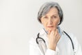 Professional look of a mature female doctor Royalty Free Stock Photo