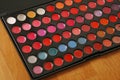 Professional make up pallette of lip glosses