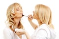 Professional makeup artist at work Royalty Free Stock Photo