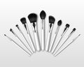 Professional Makeup Powder Blush Brow Brushes