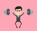 Professional Male - Doing Weight Lifting Royalty Free Stock Photo