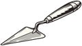 Professional Masonry Trowel, Construction and Craftsmanship Tool, vector design Generative AI Royalty Free Stock Photo
