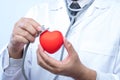 Professional medical doctor holding a stethoscope check up on a Royalty Free Stock Photo