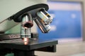 Professional medical microscope Royalty Free Stock Photo