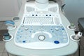 Professional medical white ultrasound device in clinic