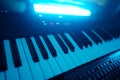 Professional midi keyboard synthesizer Royalty Free Stock Photo