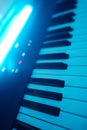 Professional midi keyboard synthesizer Royalty Free Stock Photo