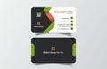 Professional minimalistic creative personal trendy business card design template landscape vector file