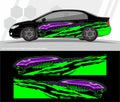 Car and vehicles wrap decal Graphics Kit vector designs. ready to print and cut for vinyl stickers.