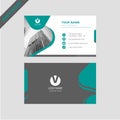 Professional modern color simpal business card, invitation card design