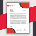 Professional Modern And Corporate Red Letterhead Template