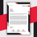 Professional Modern And Corporate Red Letterhead Template