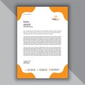 Professional Modern And Corporate Yellow Letterhead Template