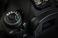 Professional modern DSLR camera - detail of the top LCD Royalty Free Stock Photo