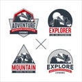 Professional Adventure Mountain Logo Collection