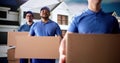 Professional Mover Smiling Royalty Free Stock Photo