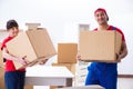 The professional movers doing home relocation