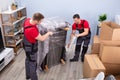 Professional Movers Doing Home Relocation
