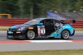 Professional Nissan Altima race car on the track Royalty Free Stock Photo