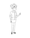 Professional nurse avatar character icon