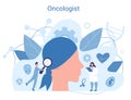 Professional oncologist banner concept. Cancer disease diagnostic