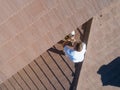 Professional Painter Using A Brush to Paint House Fascia