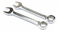 Professional Pair of Open-End Wrenches Isolated on White Background Royalty Free Stock Photo