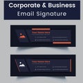 Professional Personal Corporate Business email signature Template layout design