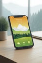 A professional phone mockup