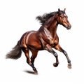 Professional Photo Of Galloping Horse In Photorealistic Style Royalty Free Stock Photo