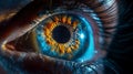 Colorful Eye with Dynamic Explosion Effect